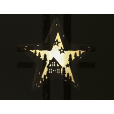  Karácsonyi világítós csillag - 12 cm dekorációs kellék