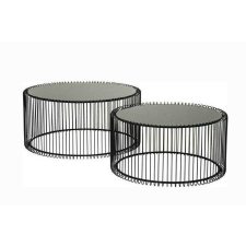 KARE KARE dohányzóasztal szett WIRE fekete bútor