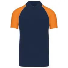 KARIBAN Baseball Kontrasztos Galléros Póló munkaruha
