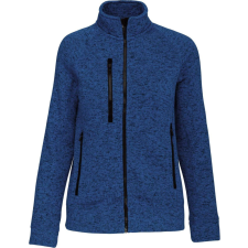 KARIBAN cipzáras Női dzseki KA9107, Light Royal Blue Mélange-3XL női dzseki, kabát
