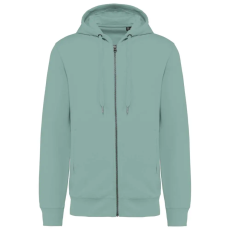 KARIBAN cipzáros kapucnis vastag pulóver KA4008, Sage-3XL