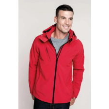 KARIBAN Dzseki Kariban férfi kapucnis softshell férfi (94%poliészter) marl grey, 2XL munkaruha