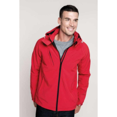 KARIBAN Dzseki Kariban férfi kapucnis softshell férfi (94%poliészter) titanium, M