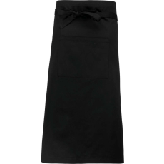 KARIBAN extra hosszú derekas kötény KA8004, Black-U