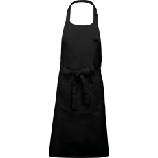 KARIBAN fémcsatos magas hőmérsékleten mosható kötény KA8010, Black-U