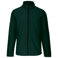 KARIBAN Férfi 3 rétegű softshell dzseki, Kariban KA401, Bottle Green-S férfi kabát, dzseki