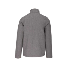 KARIBAN Férfi 3 rétegű softshell dzseki, Kariban KA401, Marl Grey-XL