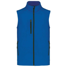 KARIBAN Férfi 3 rétegű softshell mellény, Kariban KA403, Aqua Blue-L férfi mellény