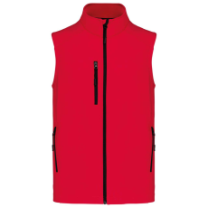 KARIBAN Férfi 3 rétegű softshell mellény, Kariban KA403, Red-4XL