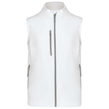 KARIBAN Férfi 3 rétegű softshell mellény, Kariban KA403, White-3XL férfi mellény