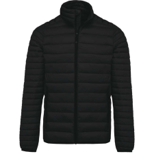 KARIBAN Férfi bélelt meleg és ultrakönnyű kabát , Kariban KA6120, Black-3XL férfi kabát, dzseki