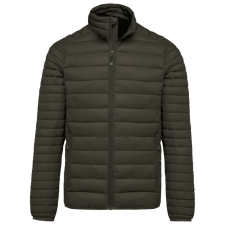 KARIBAN Férfi bélelt meleg és ultrakönnyű kabát , Kariban KA6120, Dark Khaki-S férfi kabát, dzseki