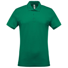 KARIBAN Férfi galléros piké póló, rövid ujjú, Kariban KA254, Kelly Green-4XL
