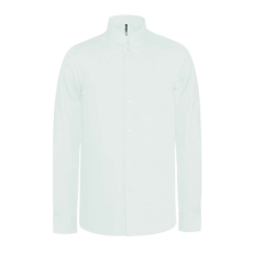 KARIBAN Férfi ing Kariban KA515 Men'S Long-Sleeved Mandarin Collar Shirt -2XL, White