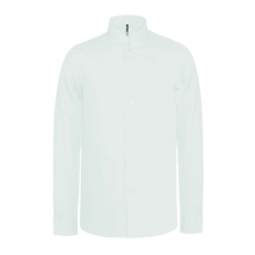 KARIBAN Férfi ing Kariban KA515 Men'S Long-Sleeved Mandarin Collar Shirt -L, White