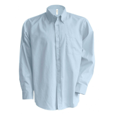 KARIBAN Férfi ing Kariban KA533 Men&#039;S Long-Sleeved Oxford Shirt -6XL, Oxford Blue férfi ing