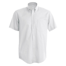 KARIBAN Férfi ing Kariban KA535 Men'S Short-Sleeved Oxford Shirt -4XL, White