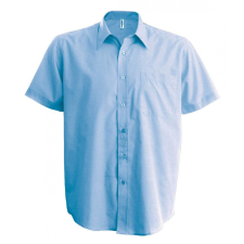 KARIBAN Férfi ing Kariban KA543 Men&#039;S Short-Sleeved Cotton poplin Shirt -3XL, Bright Sky férfi ing