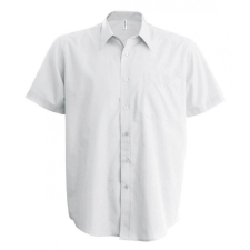 KARIBAN Férfi ing Kariban KA543 Men&#039;S Short-Sleeved Cotton poplin Shirt -M, White férfi ing