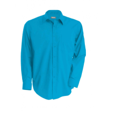 KARIBAN Férfi ing Kariban KA545 Jofrey &gt; Long-Sleeved Shirt -4XL, Bright Turquoise férfi ing