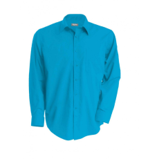 KARIBAN Férfi ing Kariban KA545 Jofrey > Long-Sleeved Shirt -6XL, Bright Turquoise