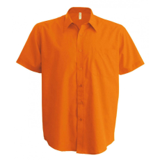 KARIBAN Férfi ing Kariban KA551 Ace - Short-Sleeved Shirt -5XL, Orange