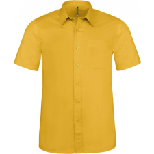 KARIBAN Férfi ing Kariban KA551 Ace - Short-Sleeved Shirt -M, Yellow férfi ing