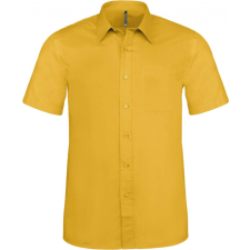 KARIBAN Férfi ing Kariban KA551 Ace - Short-Sleeved Shirt -S, Yellow férfi ing