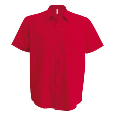 KARIBAN Férfi ing Kariban KA551 Ace - Short-Sleeved Shirt -XL, Classic Red