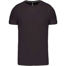 KARIBAN Férfi jersey rövid ujjú póló, Kariban KA356, Dark Grey-M