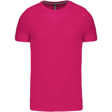 KARIBAN Férfi jersey rövid ujjú póló, Kariban KA356, Fuchsia-S
