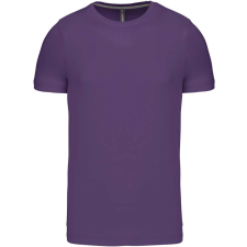 KARIBAN Férfi jersey rövid ujjú póló, Kariban KA356, Purple-2XL férfi póló