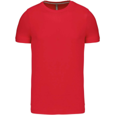 KARIBAN Férfi jersey rövid ujjú póló, Kariban KA356, Red-2XL