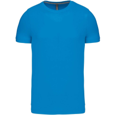 KARIBAN Férfi jersey rövid ujjú póló, Kariban KA356, Tropical Blue-2XL férfi póló