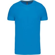 KARIBAN Férfi jersey rövid ujjú póló, Kariban KA356, Tropical Blue-M