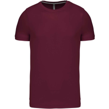 KARIBAN Férfi jersey rövid ujjú póló, Kariban KA356, Wine-4XL férfi póló