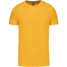KARIBAN Férfi jersey rövid ujjú póló, Kariban KA356, Yellow-4XL férfi póló