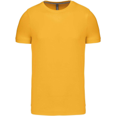 KARIBAN Férfi jersey rövid ujjú póló, Kariban KA356, Yellow-XL
