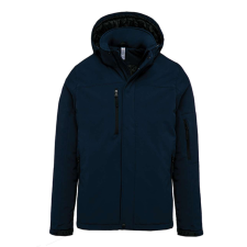 KARIBAN Férfi kapucnis, bélelt softshell kabát, Kariban KA650, Navy-2XL férfi kabát, dzseki