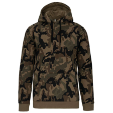 KARIBAN Férfi kapucnis pulóver, Kariban KA476, Olive Camouflage-XS férfi pulóver, kardigán