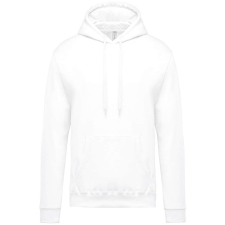 KARIBAN Férfi kapucnis pulóver, Kariban KA476, White-3XL férfi pulóver, kardigán