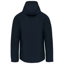 KARIBAN Férfi kapucnis softshell dzseki, Kariban KA413, Navy-M női dzseki, kabát