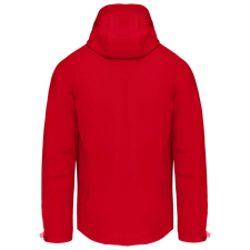 KARIBAN Férfi kapucnis softshell dzseki, Kariban KA413, Red-2XL férfi kabát, dzseki