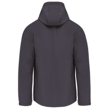 KARIBAN Férfi kapucnis softshell dzseki, Kariban KA413, Titanium-4XL férfi kabát, dzseki