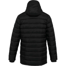 KARIBAN férfi kapucnis steppelt kabát KA6128, Black-XL