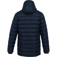 KARIBAN Férfi kapucnis steppelt kabát, Kariban KA6128, Navy-L