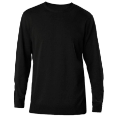 KARIBAN Férfi kereknyakú keskeny szabású pulóver, Kariban KA967, Black-XL