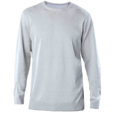 KARIBAN Férfi kereknyakú keskeny szabású pulóver, Kariban KA967, Grey Melange-2XL férfi pulóver, kardigán