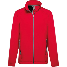 KARIBAN férfi két rétegű softshell dzseki KA424, Red-4XL férfi kabát, dzseki