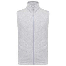 KARIBAN Férfi LUCA polár mellény, Kariban KA913, Ash Heather-3XL férfi mellény